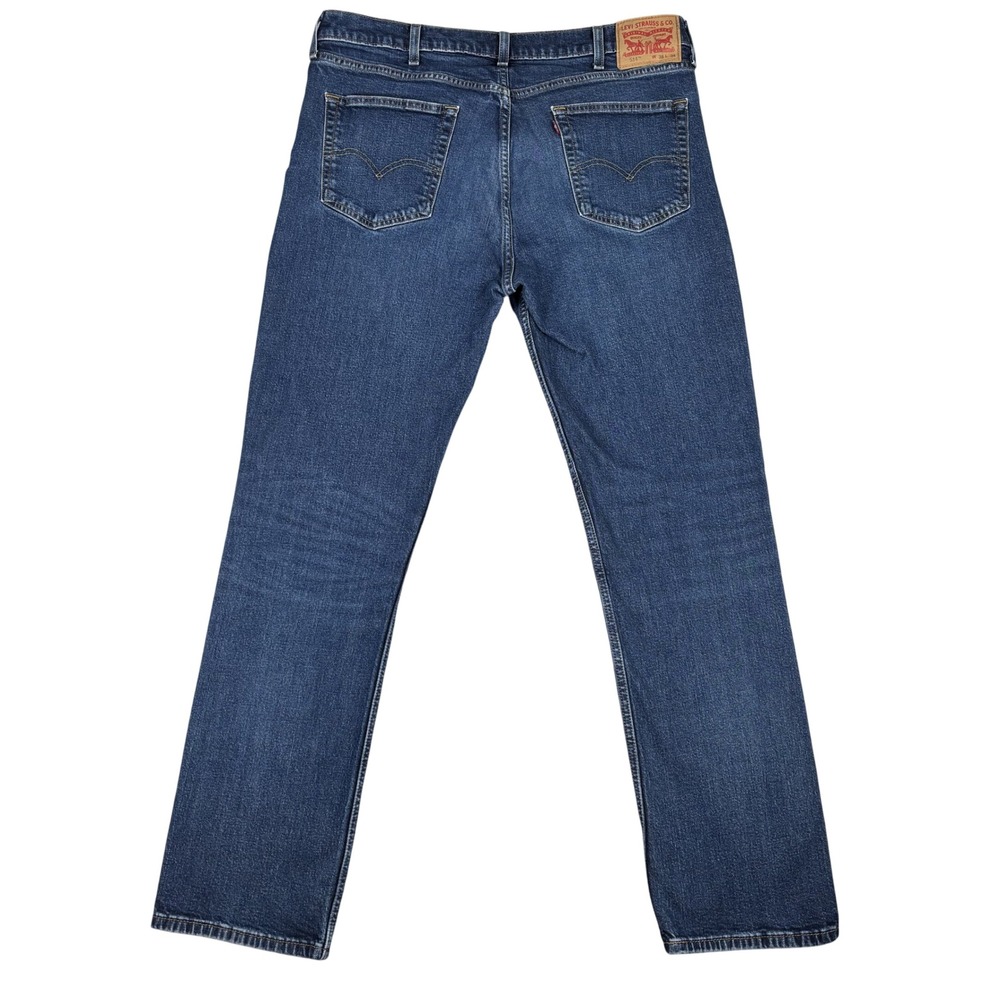 Levi's 514 Jeans Straight Fit  Mens 38x34 Dark Blue Denim Stretch